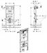 Монтажный элемент Geberit Duofix Omega 111.060.00.1 111.060.00.1 фото 2