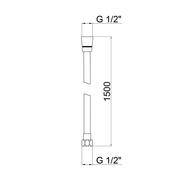 Шланг Lidz Niagara 30 1,5 м Nickel SD00034638 фото