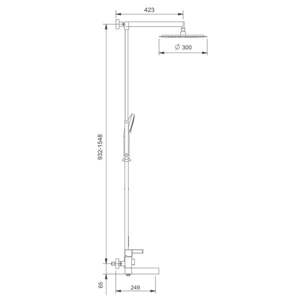 Душевая система Gappo G2481 черный/хром G2481 фото