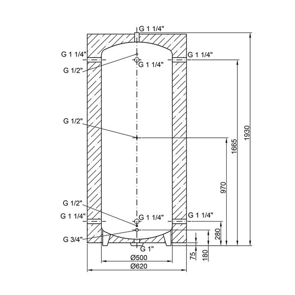 Теплоаккумулятор Thermo Alliance TA-ТАМ-00 300 с изоляцией 60 мм SD00047692 фото