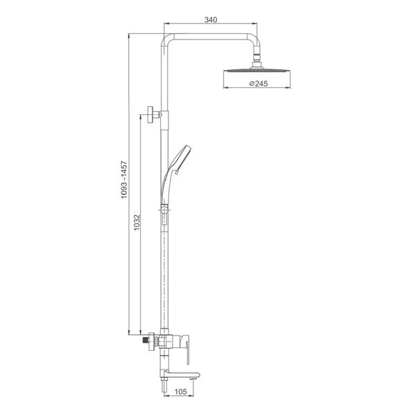 Душевая система Gappo G2499-20 сатин G2499-20 фото