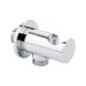 Подключение с держателем Qtap Spojeni круглое Chrome SD00035718 фото 1