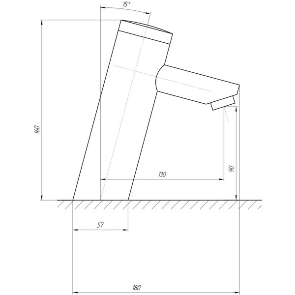 Монокран для умивальника інфрачервоний Tremolada Tremo-8501 Battery 000017105 фото