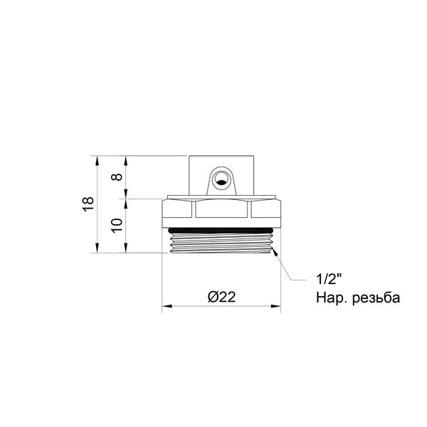 Кран Маевского SD Plus SD210W15 1/2" SD00005520 фото