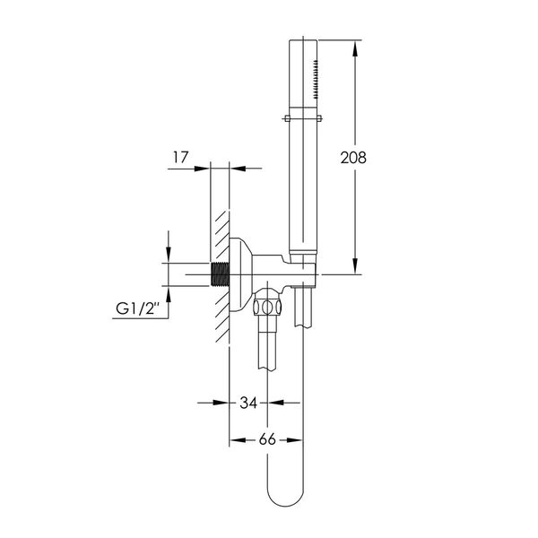 Душевой гарнитур Imprese Smart Click ZMK101901215 082159 фото