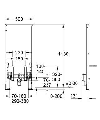 Инсталляция для биде Grohe Rapid SL 38553001 38553001 фото