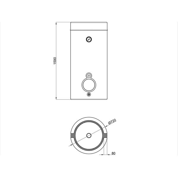 Водонагреватель косвенного нагрева Thermo Alliance KTA-00-200 без теплообменника SD00047371 фото