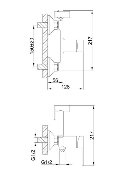 Гігієнічний душ Frap F2041-8 білий/хром F2041-8 фото