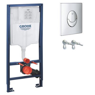 Инсталляция для унитаза Grohe Rapid SL (кнопка Skate Air хром) 38721001 38721001 фото