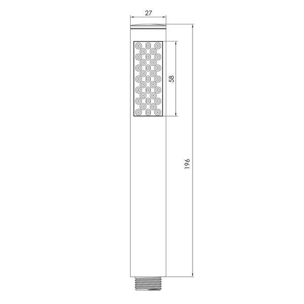 Душевой набор Imprese Brenta графитовый хром ZMK091908100 068972 фото