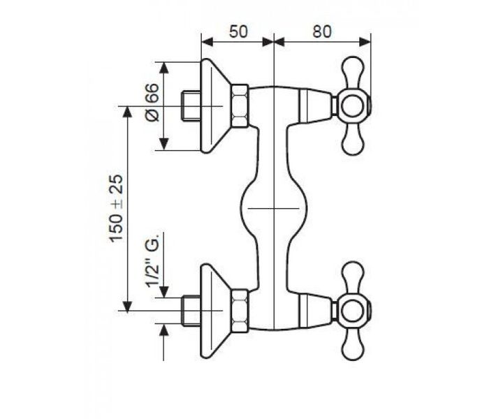 Змішувач для душу Emmevi Deco Ceramic BR12100 бронза BR121002 фото