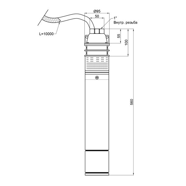 Насос погружной вихревой Thermo Alliance 4SKM-150 1,1 кВт SD00046796 фото