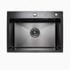Кухонна мийка Platinum Handmade 580х430х220 PVD чорна з кошиком та дозатором 000032264 фото 1