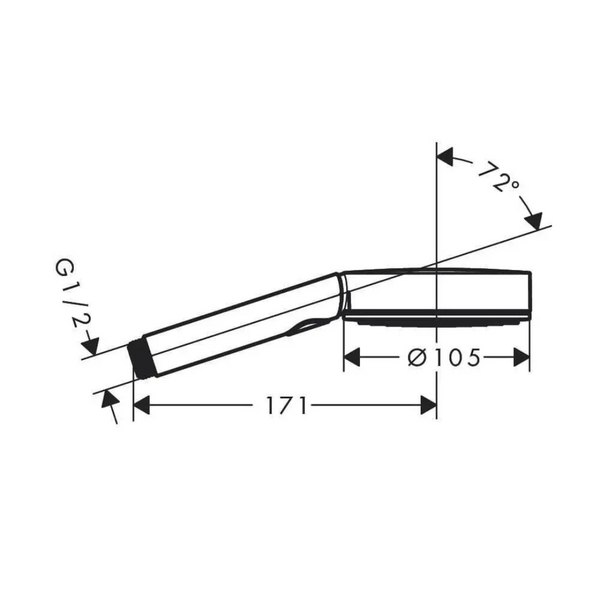 Набір для душу Hansgrohe WallStoris 24250670 чорний 24250670 фото