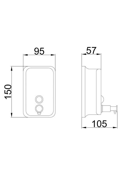 Дозатор для рідкого мила Frap F401 хром 500 мл F401 фото