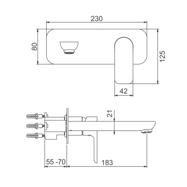 Смеситель для умывальника Gappo G1048-22 белый/хром G1048-22 фото