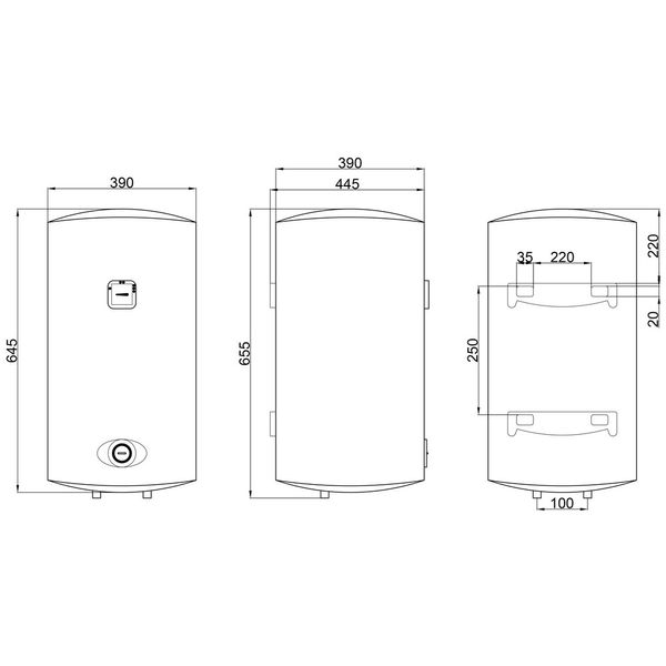 Бойлер Thermo Alliance 50 л универсальный 1,5 кВт SD00042055 фото