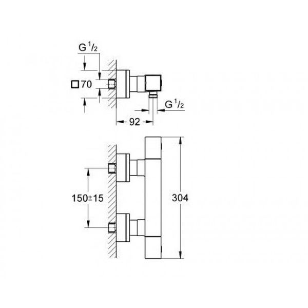 Термостат для душа Grohe Grohtherm Cube 34488000 34488000 фото