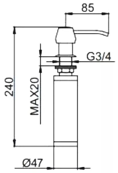 Дозатор для моющего средства Frap F405 хром F405 фото