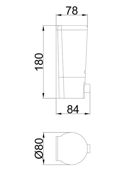 Дозатор жидкого мыла Frap F406 хром/синий 400 мл F406 фото