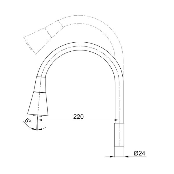 Излив к смесителю Qtap Spring CRB 007F-1 SD00049738 фото