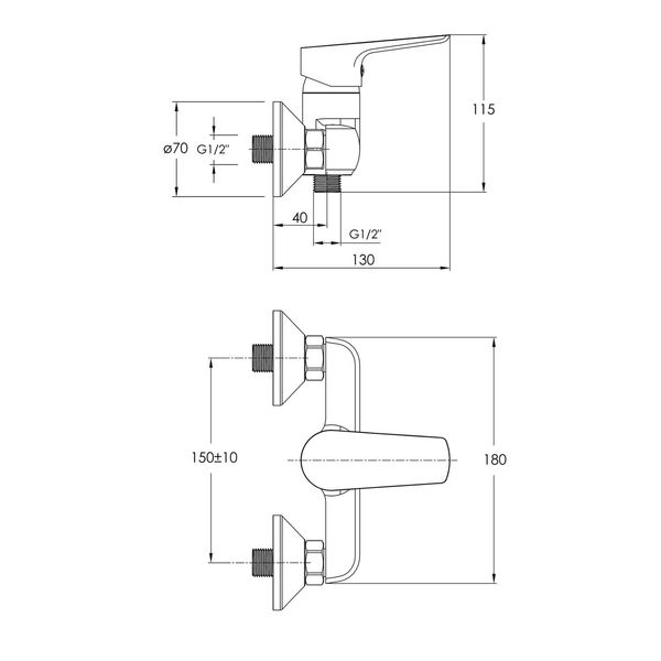 Набір змішувачів Imprese kit21082 (3в1) 052631 фото