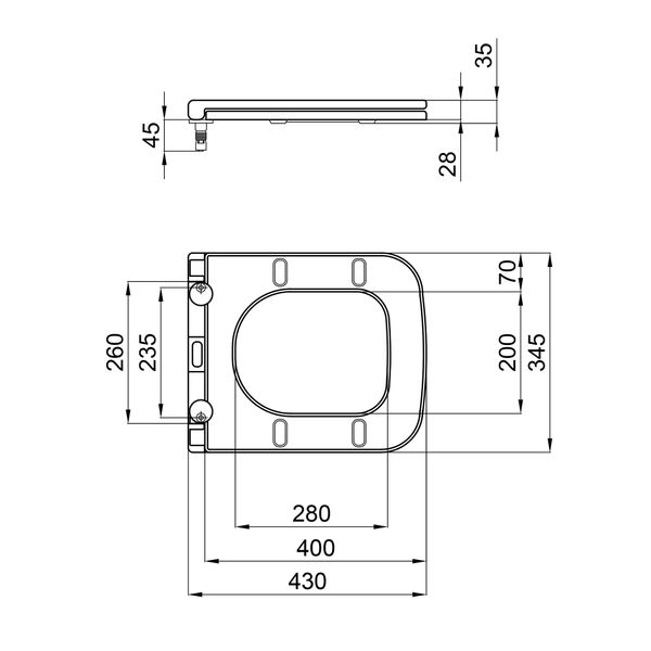 Сидіння для унітаза Qtap Aries з мікроліфтом Slim SD00046074 фото