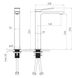 Смеситель для умывальника Volle Solo высокий de la noche 1510.011304 1510.011304 фото 2
