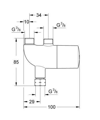 Термостат для установки під раковиною Grohe Grohtherm Micro 34487000 34487000 фото