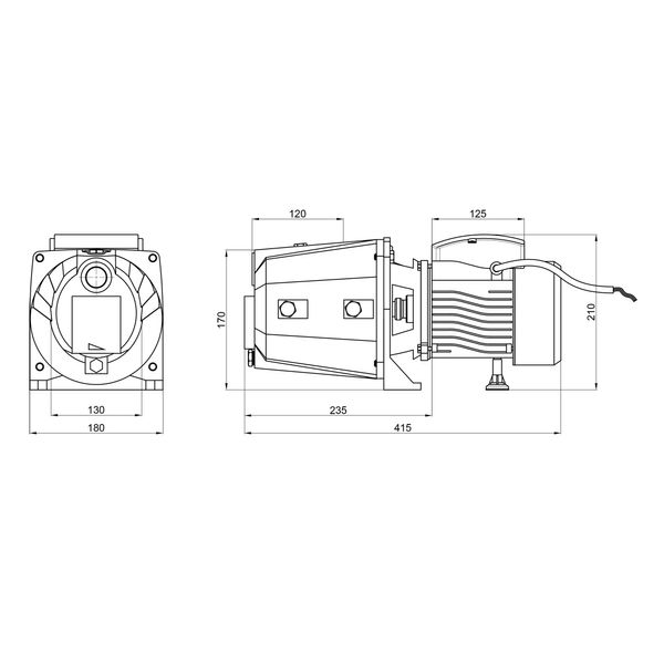 Насос самовсмоктувальний відцентровий Thermo Alliance D-JETm-100M 0,75 кВт SD00046818 фото