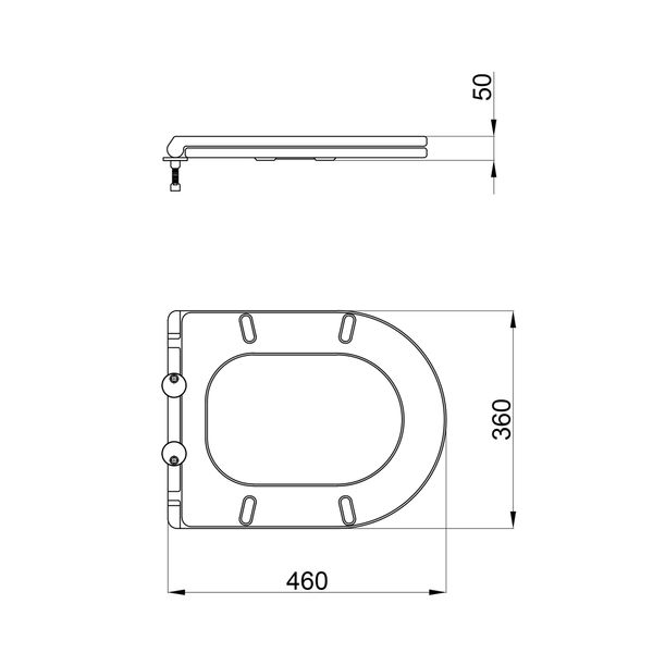 Сидіння для унітаза Qtap (Robin, Scorpio) з мікроліфтом Slim QT99HY2049MB SD00046076 фото