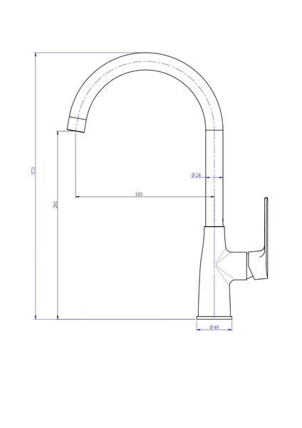 Смеситель для кухни Perla Jack хром PBZ6302 PBZ6302 фото