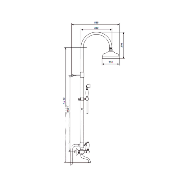 Душова система Emmevi Deco Ceramic BR12161181 бронза BR12161181 фото