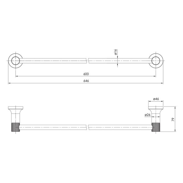 Полотенцедержатель Imprese Brenta никель ZMK081906270 071225 фото